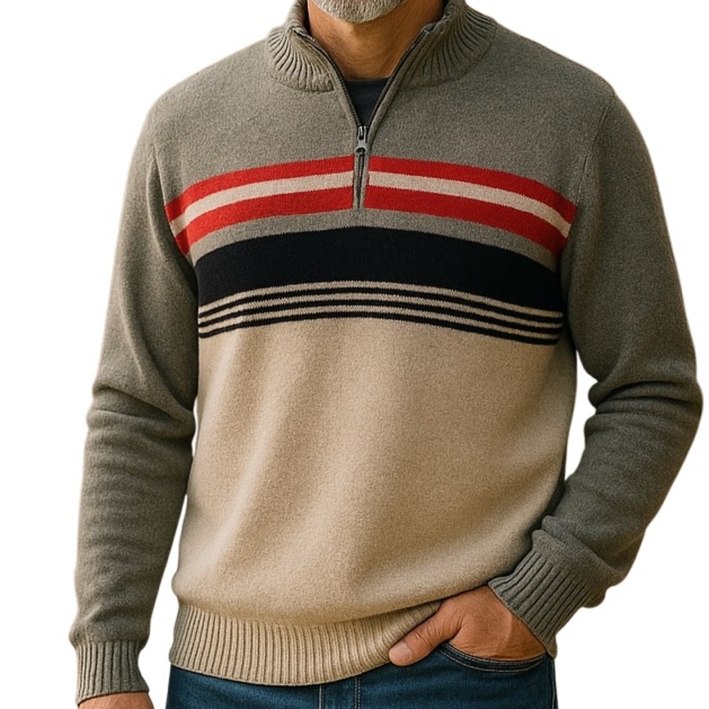 Eddie Bauer 1/4 Zip Sidecut Pullover XL